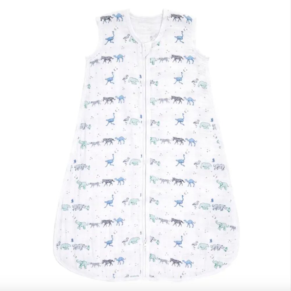 Aden + Anais | Muslin Sleep Sack in Rising Star Print | 12-18M or 76-85cm